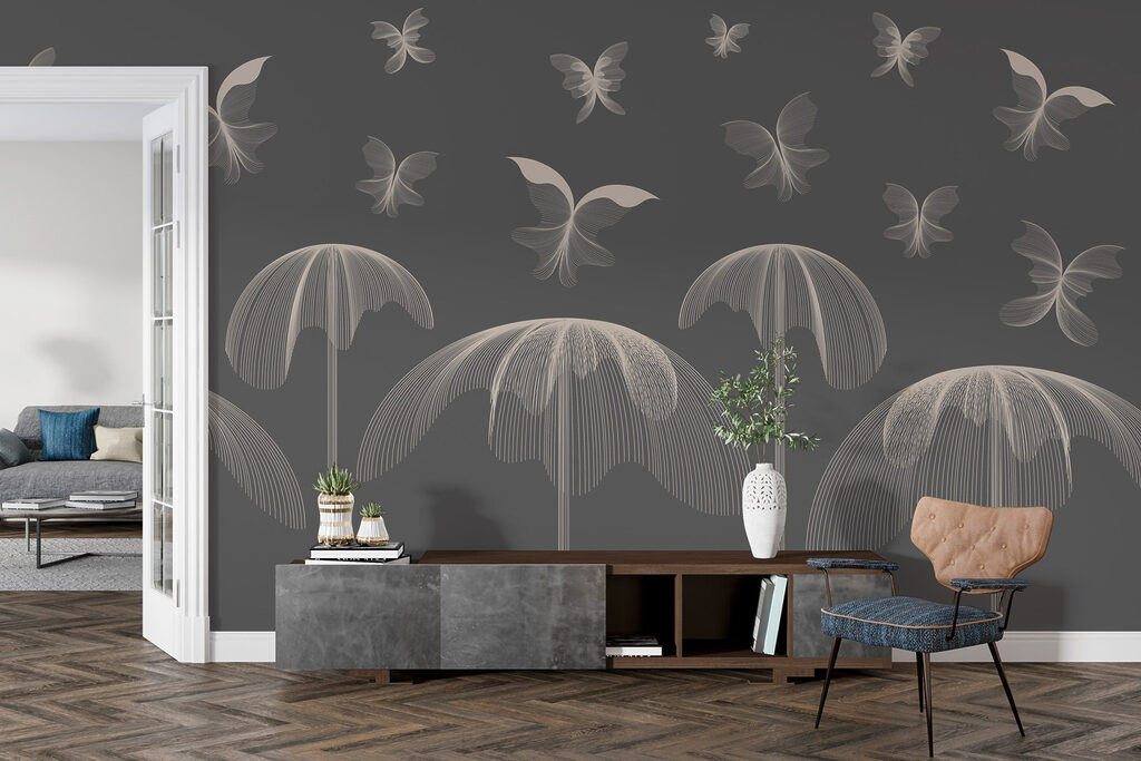 Butterflies and butterflies flying in the sky Butterflies and butterflies flying in the sky