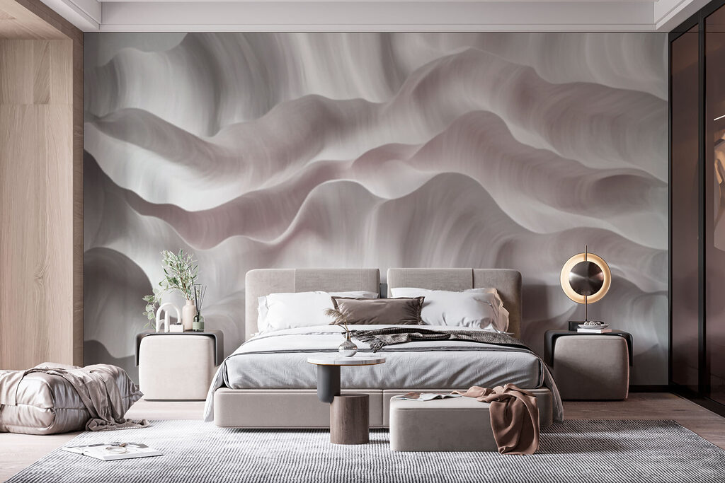 Soft waves of flowing texture