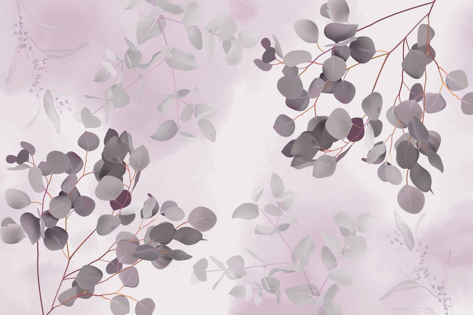 Delicate leaves on soft background Delicate leaves on soft background