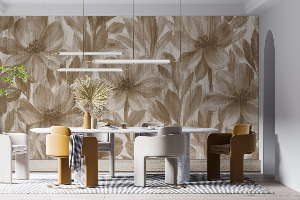 Floral patterns in soft tones