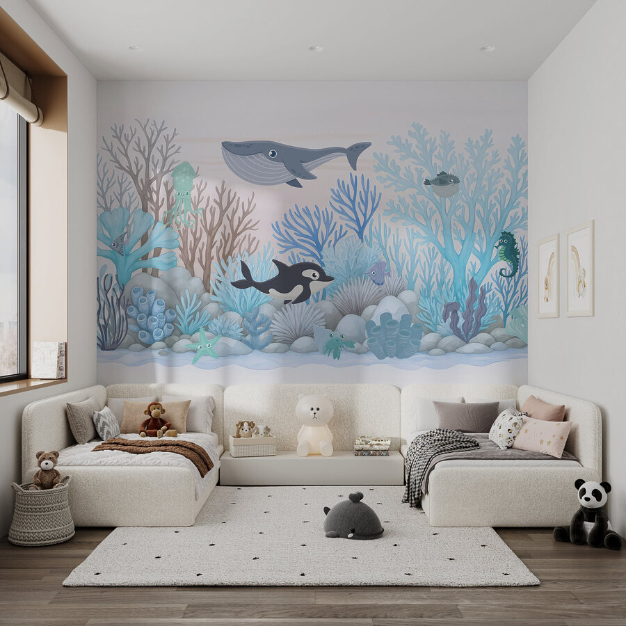 Cartone animato di un animale marino