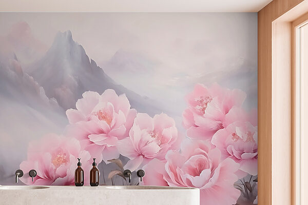 Pittura di fiori rosa Pittura di fiori rosa