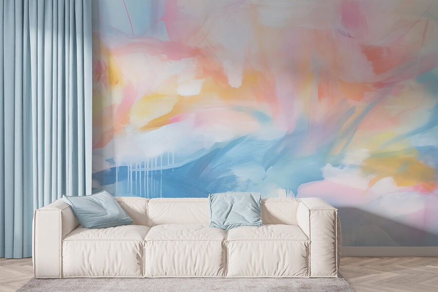Pittura di un cielo colorato Pittura di un cielo colorato