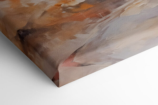 Painting of a snowy mountain range