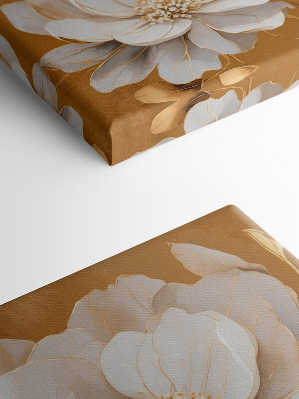 Elegant blooms on a textured backdrop