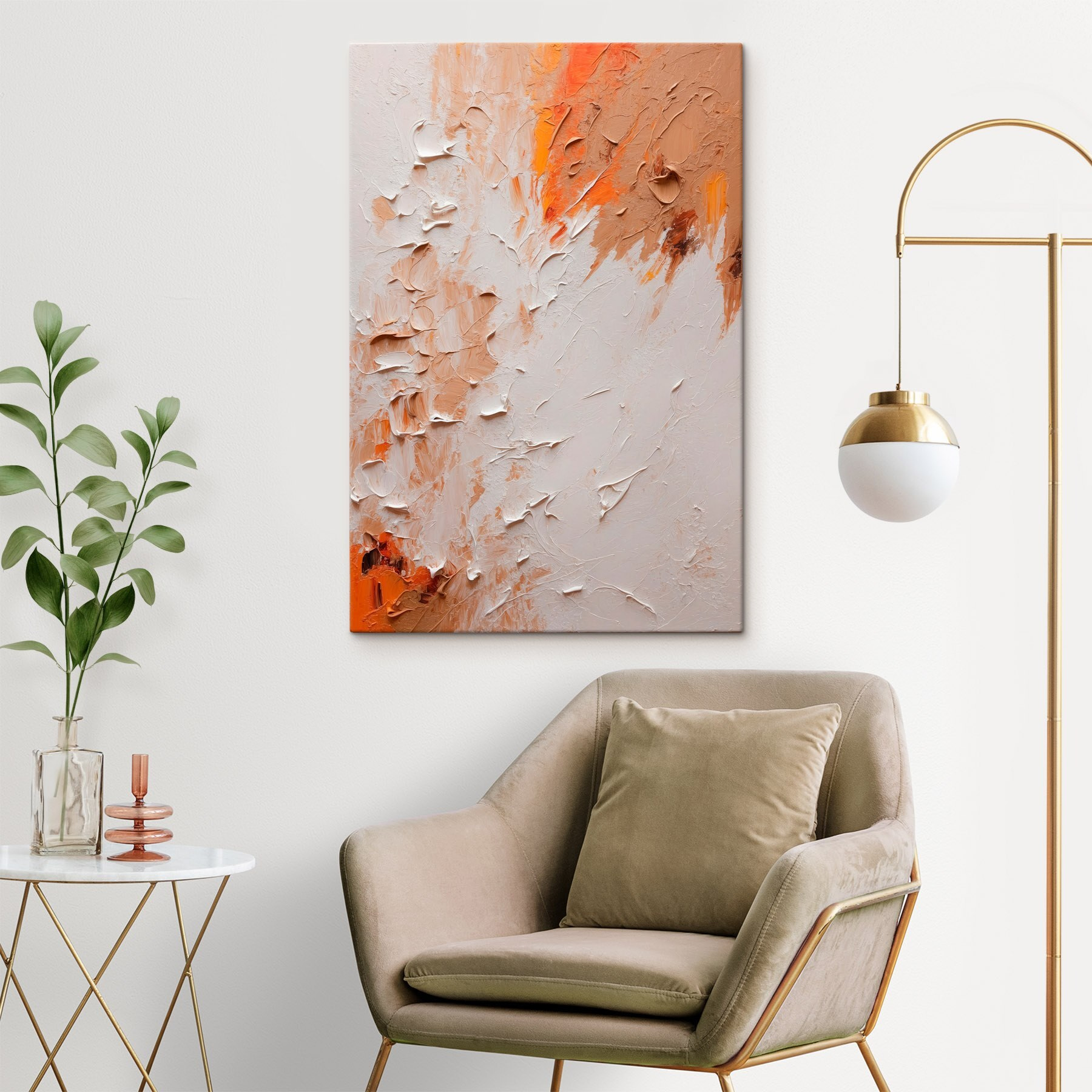 Textured canvas with warm tones Textured canvas with warm tones