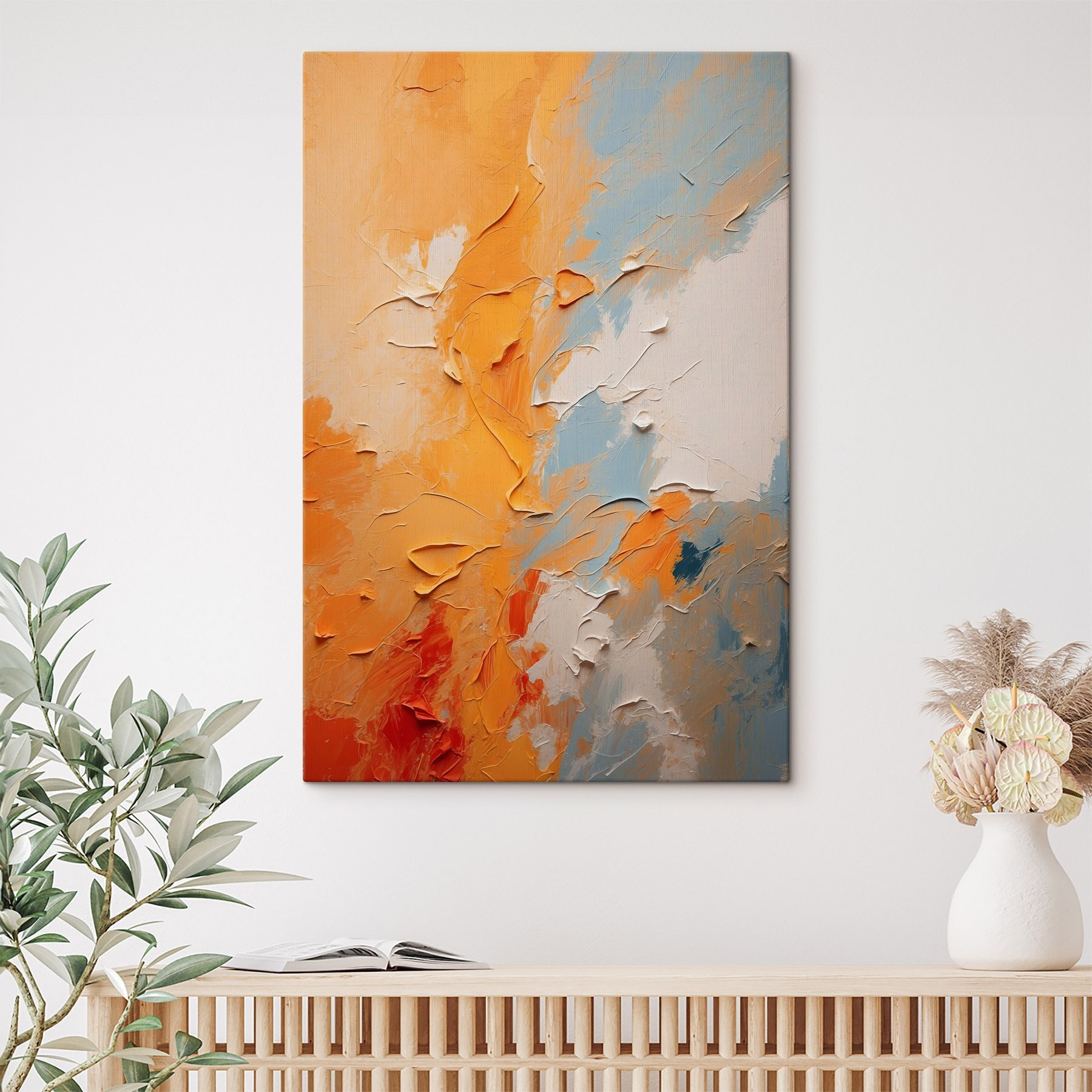 Vibrant hues in textured harmony