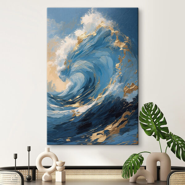 Quadri Un'onda maestosa dai vivaci toni blu (COD: s44084) Quadri Quadri Un'onda maestosa dai vivaci toni blu (COD: s44084)