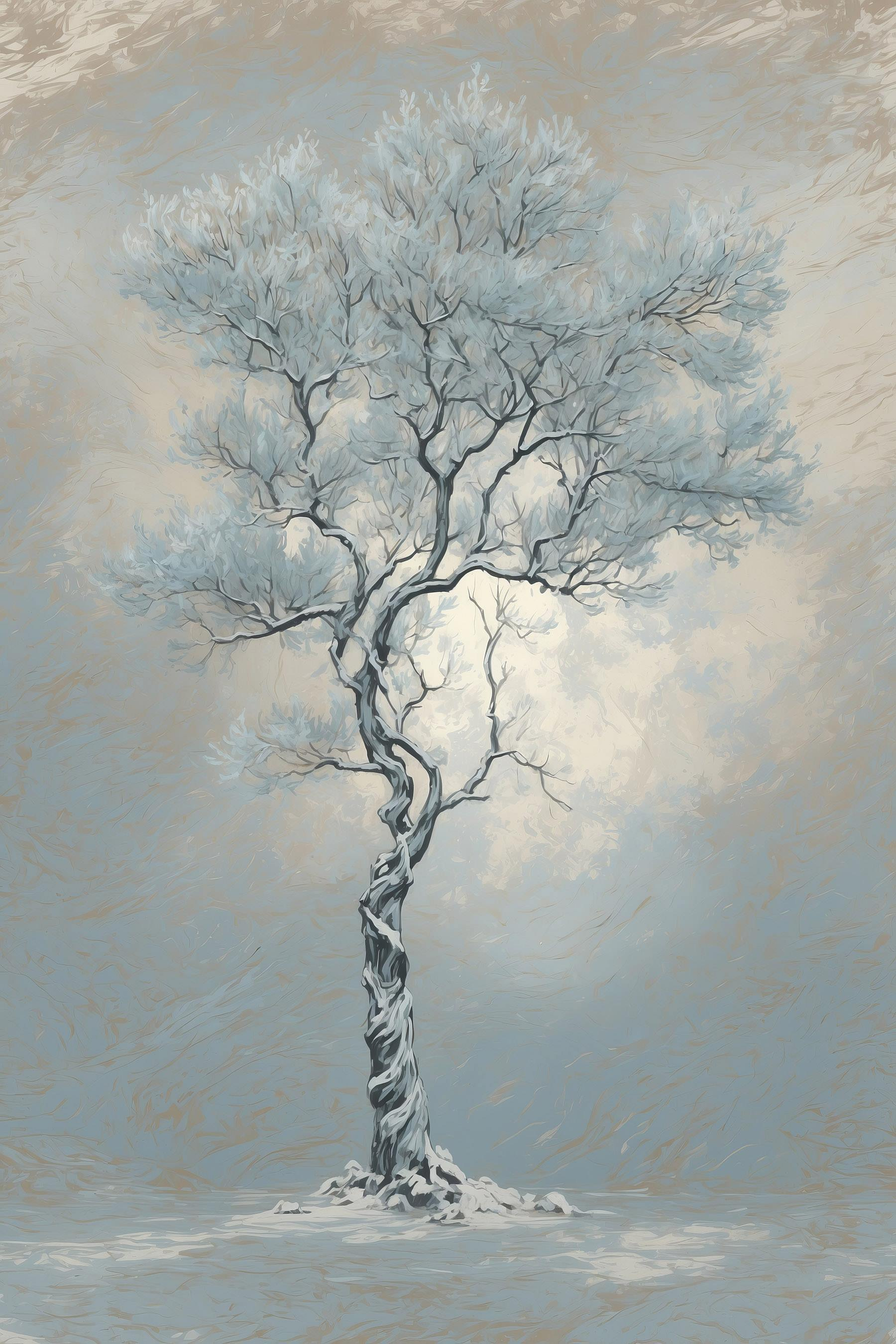 Tree with snow on it Tree with snow on it