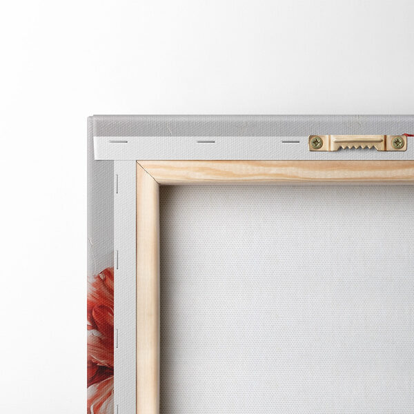 Painting of flowers on a white surface Painting of flowers on a white surface