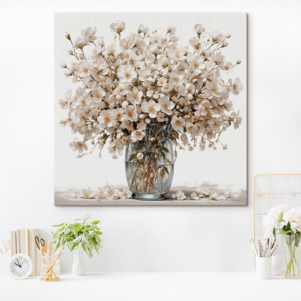 Quadri Quadri Vaso di fiori bianchi (COD: s44092)