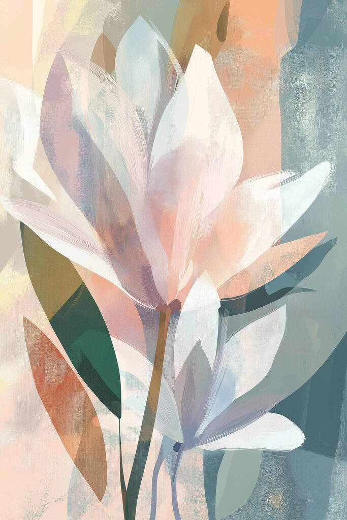 Soft petals against a tranquil backdrop Soft petals against a tranquil backdrop