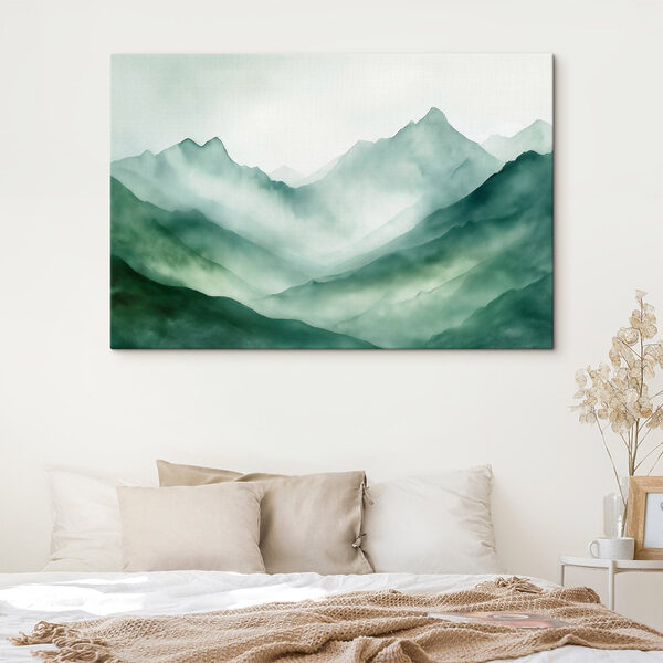 Quadri Quadri Dipinto raffigurante montagne e nebbia (COD: s44168)