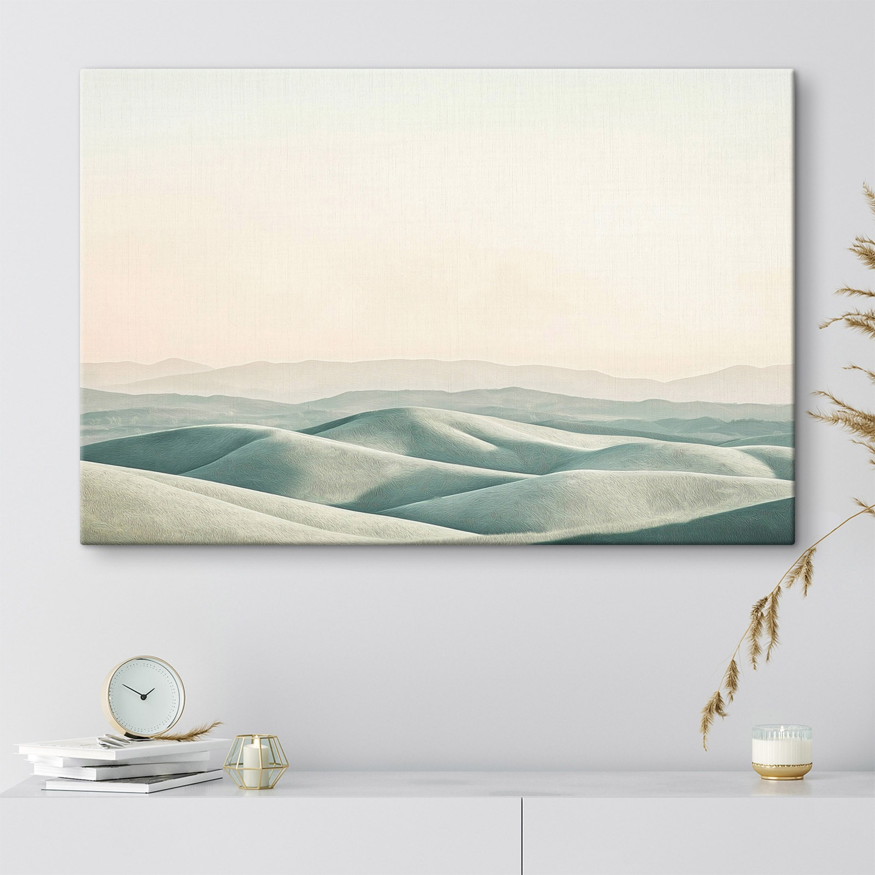 Large sandy hills with a clear sky Large sandy hills with a clear sky