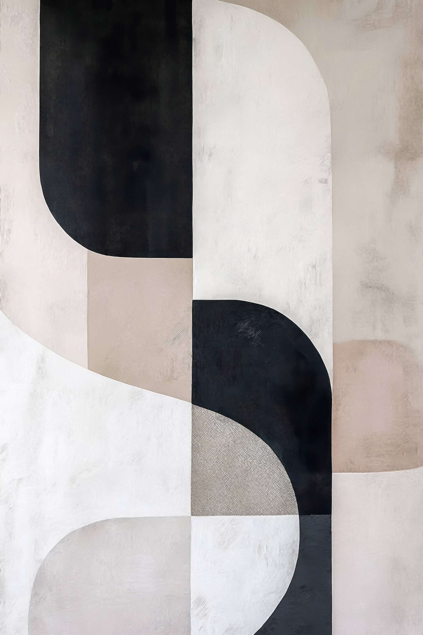 Opera d'arte in bianco e nero s44187p - Opera d'arte in bianco e nero - tegory