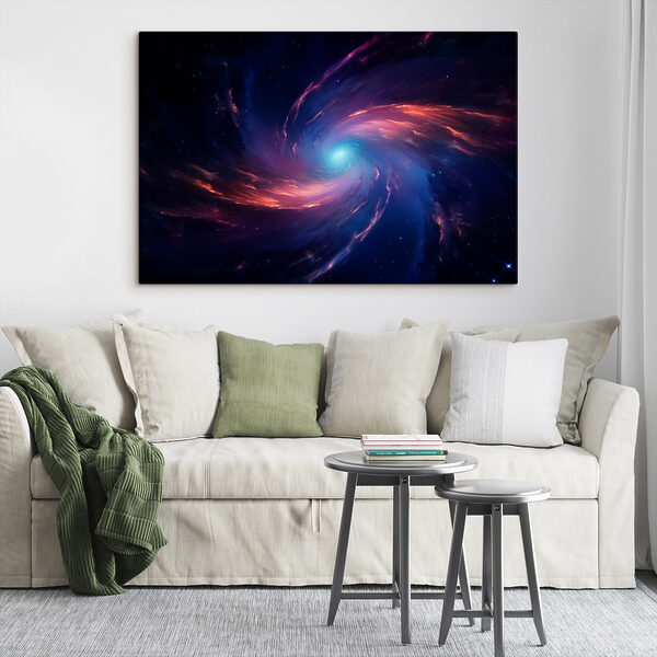 Un vortice di luce dai mille colori nello spazio Quadri Un vortice di luce dai mille colori nello spazio