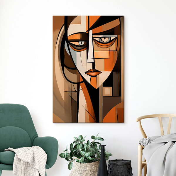 Painting of a woman's face
