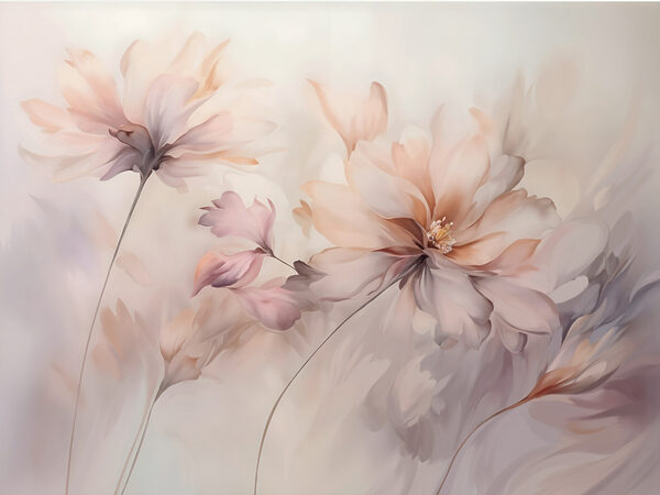 Pittura di fiori su sfondo bianco Pittura di fiori su sfondo bianco