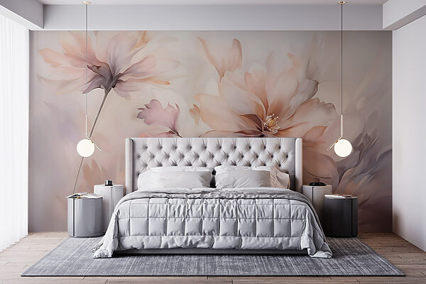 Pittura di fiori su sfondo bianco Pittura di fiori su sfondo bianco
