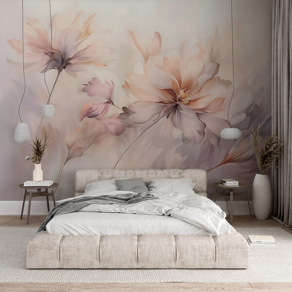 Pittura di fiori su sfondo bianco Pittura di fiori su sfondo bianco