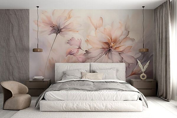 Pittura di fiori su sfondo bianco Pittura di fiori su sfondo bianco