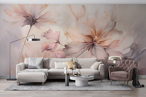 Pittura di fiori su sfondo bianco Pittura di fiori su sfondo bianco