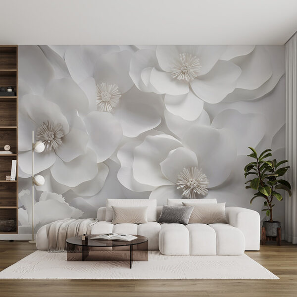 Group of white flowers Group of white flowers