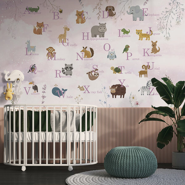 Poster con animali e lettere Poster con animali e lettere