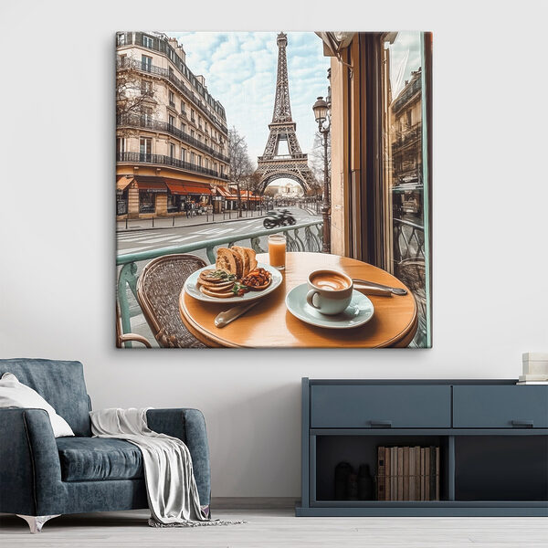 Quadri Tavolo con sopra un piatto di cibo e una tazza di caffè (COD: s44225) Quadri Quadri Tavolo con sopra un piatto di cibo e una tazza di caffè (COD: s44225)
