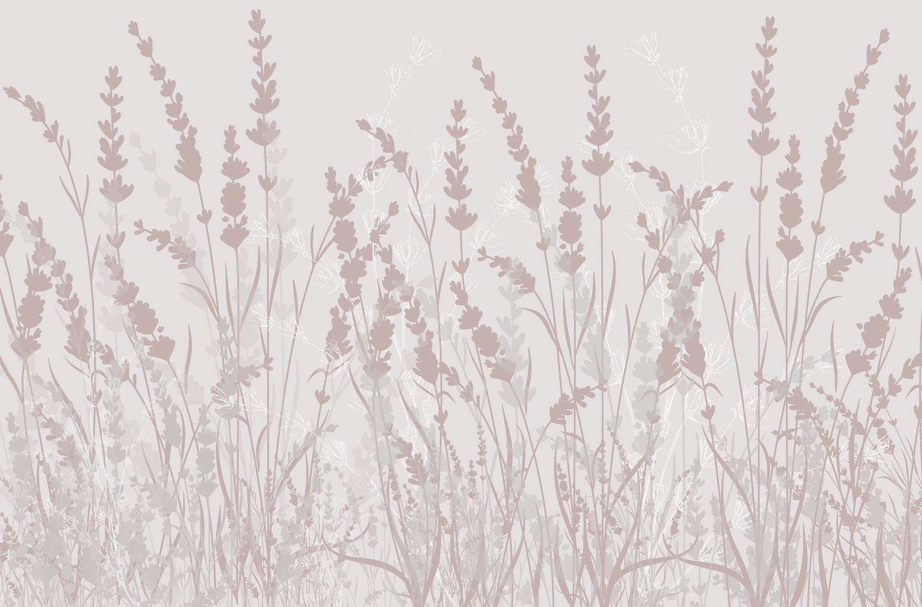 Delicate floral pattern in soft hues