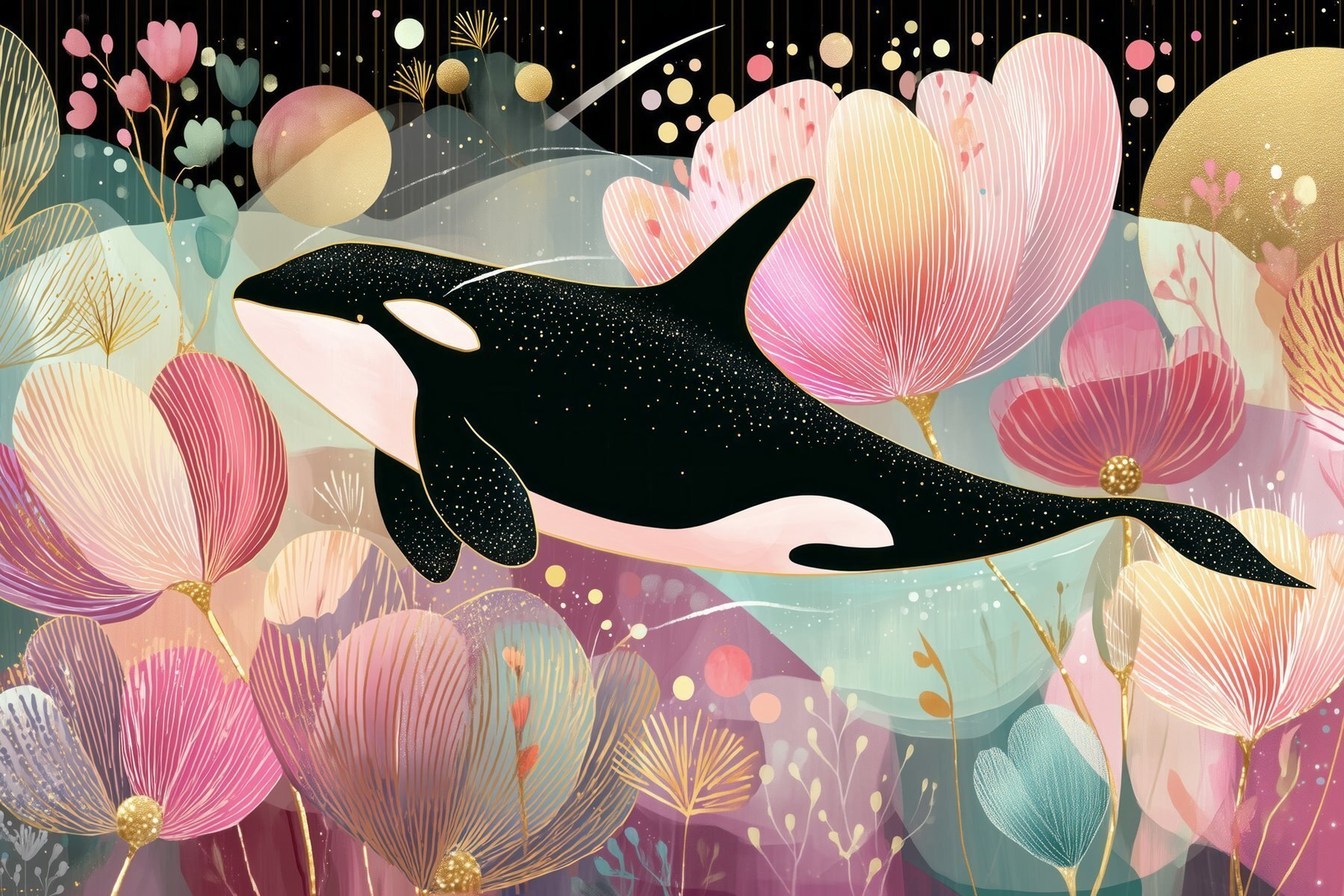 Whale swimming in the water