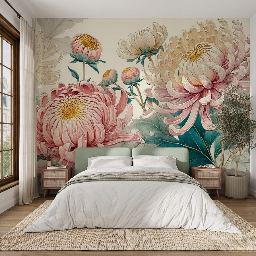 Eleganti fioriture in tenui colori pastello