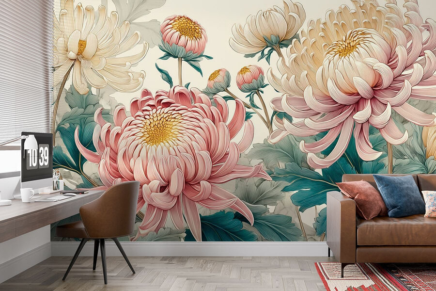 Eleganti fioriture in tenui colori pastello