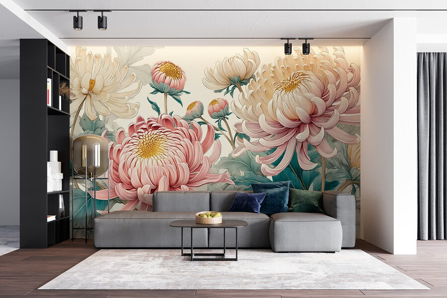 Eleganti fioriture in tenui colori pastello