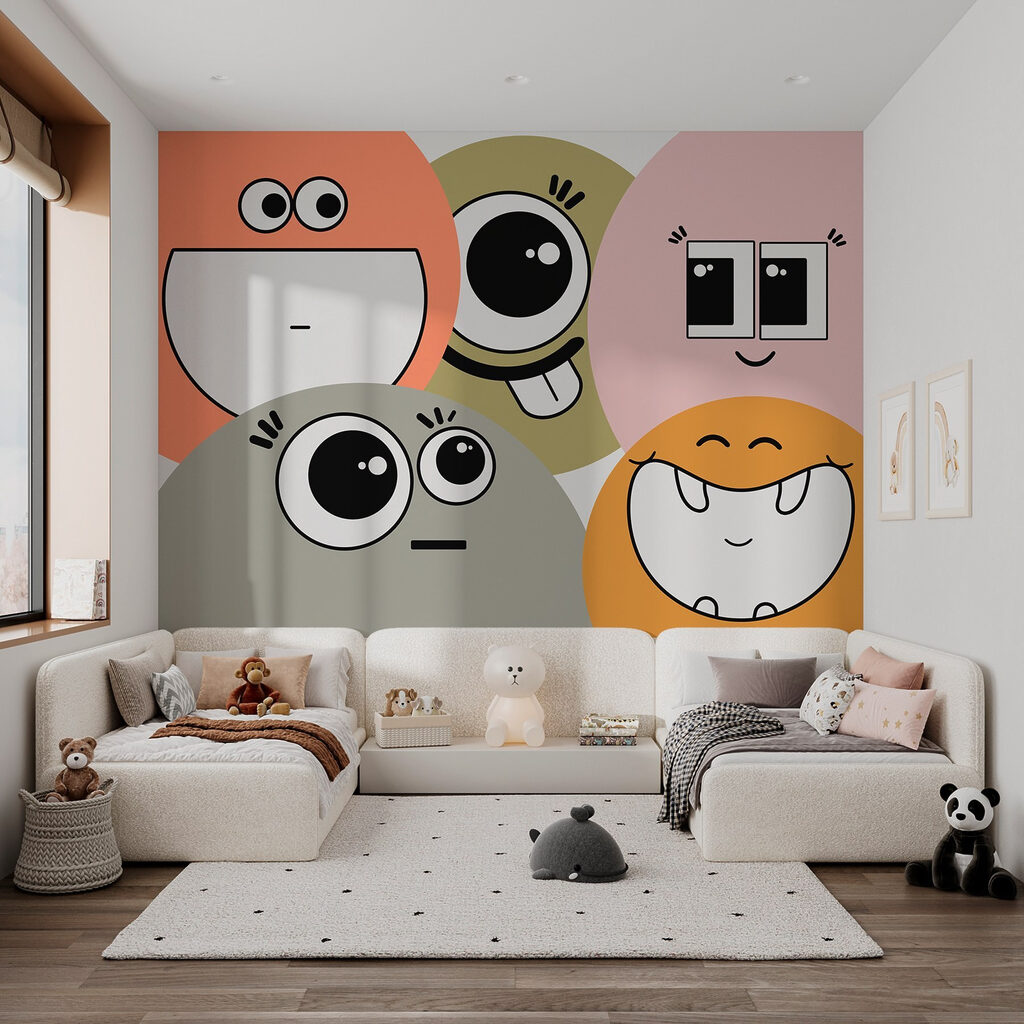 Group of cartoon faces