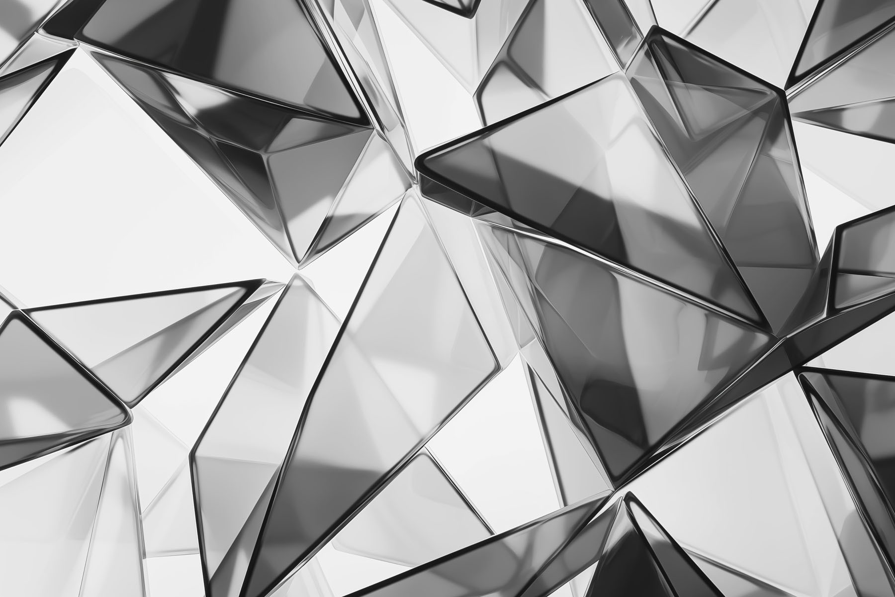 Group of glass triangles