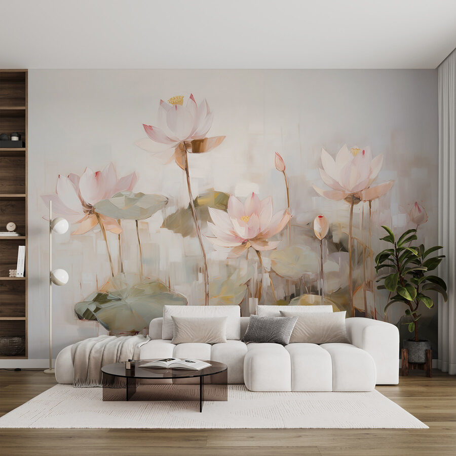 Pittura di fiori e foglie