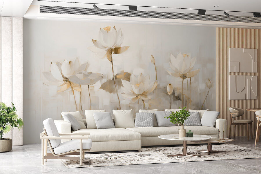 Pittura di fiori bianchi