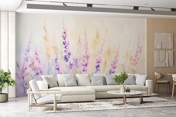 Pittura di fiori in un campo Pittura di fiori in un campo