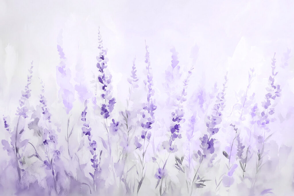 Pittura di fiori viola Pittura di fiori viola