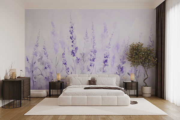 Pittura di fiori viola Pittura di fiori viola