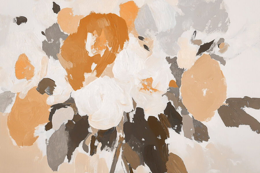 Pittura di fiori con colori diversi