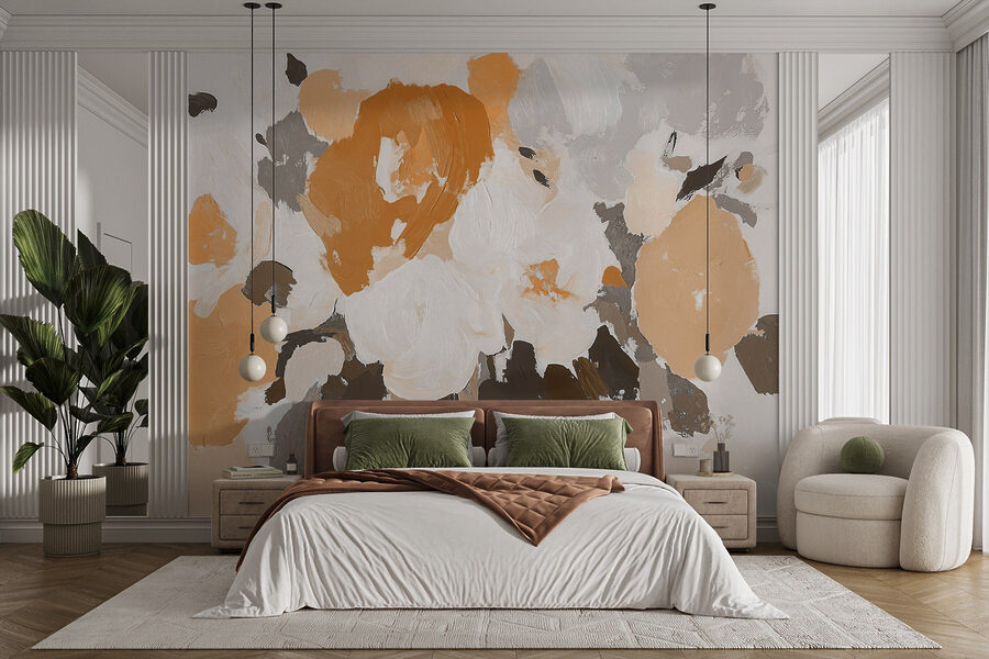 Pittura di fiori con colori diversi