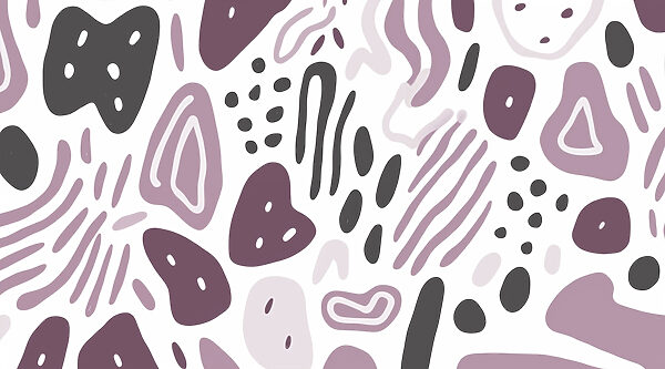 Pattern of purple and black shapes