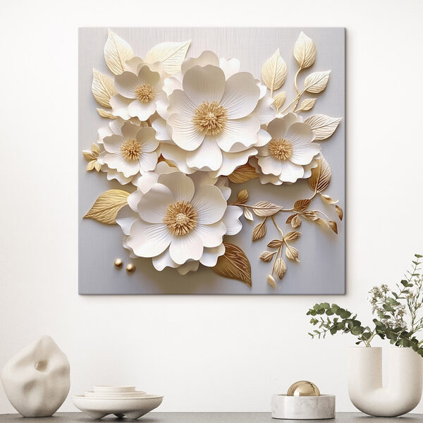 Elegant floral arrangement in soft tones