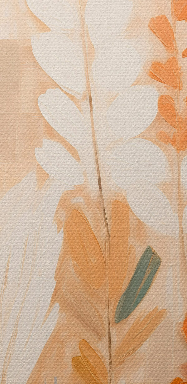 Painting of plants with leaves