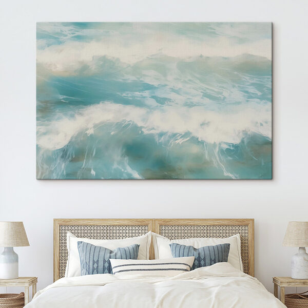 Gentle waves dance on tranquil waters