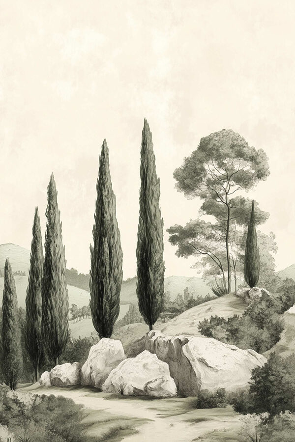 Group of trees on a hill