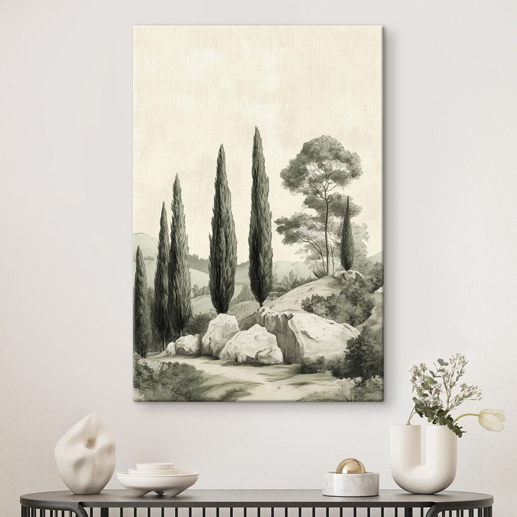 Group of trees on a hill