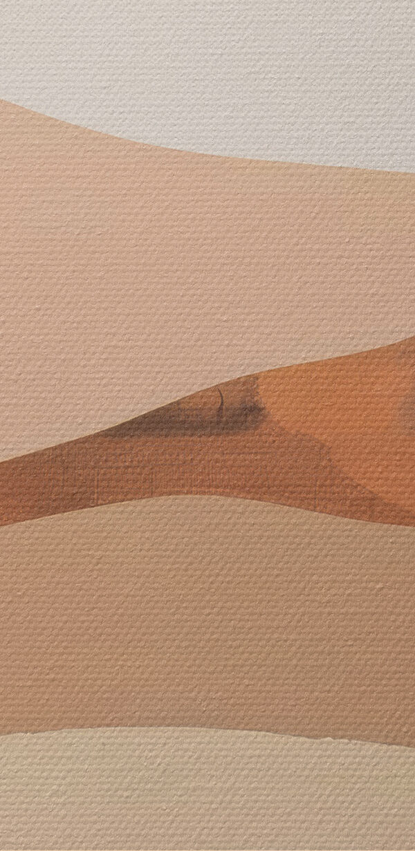 A painting of a desert landscape